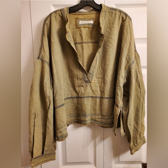 NWOT Free People We The Free Jude Denim Pullover - Picture 5 of 9